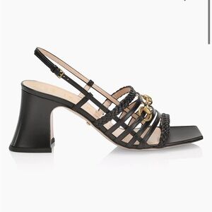 GUCCI
Malaga Kid Ketty
Slingback Sandals 38.5
Black